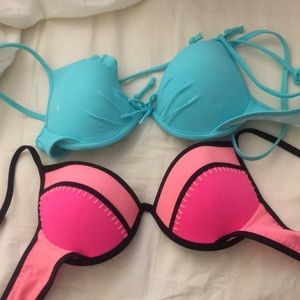 bikini top bundle vs pink